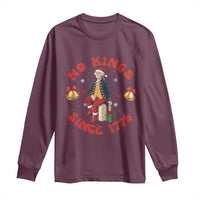George Washington No Kings Since 1776 Long Sleeve Shirt Christmas Gift Idea - Wonder Print Shop