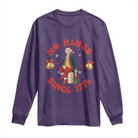 George Washington No Kings Since 1776 Long Sleeve Shirt Christmas Gift Idea - Wonder Print Shop