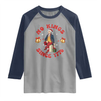 George Washington No Kings Since 1776 Raglan Shirt Christmas Gift Idea - Wonder Print Shop
