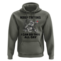 Keep Trying I Can Do This All Day Hoodie Funny Goalie Hockey Player Gift - Wonder Print Shop