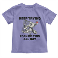 Keep Trying I Can Do This All Day Toddler T Shirt Funny Goalie Hockey Player Gift - Wonder Print Shop