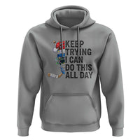 Keep Trying I Can Do This All Day Hoodie Ice Hockey Helmet Christmas Gift - Wonder Print Shop