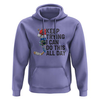 Keep Trying I Can Do This All Day Hoodie Ice Hockey Helmet Christmas Gift - Wonder Print Shop