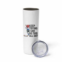 Keep Trying I Can Do This All Day Skinny Tumbler Ice Hockey Helmet Christmas Gift - Wonder Print Shop