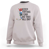 Keep Trying I Can Do This All Day Sweatshirt Ice Hockey Helmet Christmas Gift - Wonder Print Shop