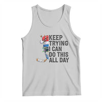 Keep Trying I Can Do This All Day Tank Top Ice Hockey Helmet Christmas Gift - Wonder Print Shop