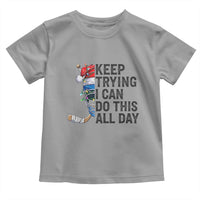 Keep Trying I Can Do This All Day Toddler T Shirt Ice Hockey Helmet Christmas Gift - Wonder Print Shop