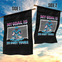 My Goal Is To Deny Yours Garden Flag Goalie Hockey Drip Art Gift - Wonder Print Shop