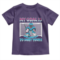 My Goal Is To Deny Yours Toddler T Shirt Goalie Hockey Drip Art Gift - Wonder Print Shop