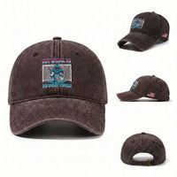 My Goal Is To Deny Yours Washed Cotton Baseball Cap Goalie Hockey Drip Art Gift