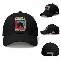 Ice Hockey Goalie Vintage Retro Gift Baseball Cap You Shall Not Pass