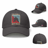 Ice Hockey Goalie Vintage Retro Gift Baseball Cap You Shall Not Pass