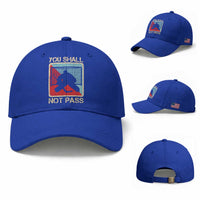 Ice Hockey Goalie Vintage Retro Gift Baseball Cap You Shall Not Pass