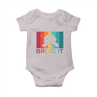 Vintage Ice Hockey Goalie Baby Onesie Bring It Quote Gift For Fan - Wonder Print Shop