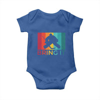 Vintage Ice Hockey Goalie Baby Onesie Bring It Quote Gift For Fan - Wonder Print Shop