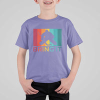 Vintage Ice Hockey Goalie T Shirt For Kid Bring It Quote Gift For Fan - Wonder Print Shop