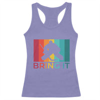 Vintage Ice Hockey Goalie Racerback Tank Top Bring It Quote Gift For Fan - Wonder Print Shop