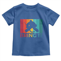 Vintage Ice Hockey Goalie Toddler T Shirt Bring It Quote Gift For Fan - Wonder Print Shop