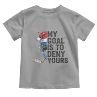 My Goal Is To Deny Yours Toddler T Shirt Ice Hockey Helmet Christmas Gift - Wonder Print Shop