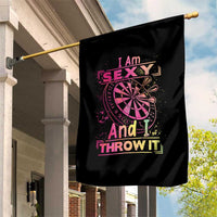 I Am Sexy And I Throw It Garden Flag Sexy Dart Player Gift - Wonder Print Shop