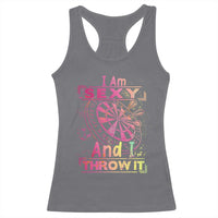 I Am Sexy And I Throw It Racerback Tank Top Sexy Dart Player Gift - Wonder Print Shop