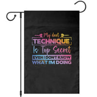 My Dart Technique Is Top Secret Garden Flag Funny Dartist Gift - Wonder Print Shop
