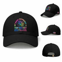 My Dart Technique Is Top Secret Baseball Cap Vintage Tie Dye Dart Lover
