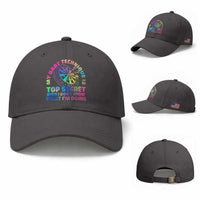 My Dart Technique Is Top Secret Baseball Cap Vintage Tie Dye Dart Lover