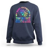 My Dart Technique Is Top Secret Sweatshirt Vintage Tie Dye Dart Lover - Wonder Print Shop