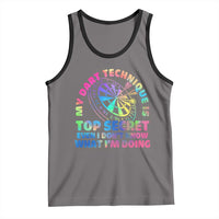 My Dart Technique Is Top Secret Tank Top Vintage Tie Dye Dart Lover - Wonder Print Shop