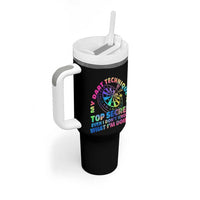 My Dart Technique Is Top Secret Tumbler With Handle Vintage Tie Dye Dart Lover - Wonder Print Shop