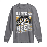 Darts And Beer That Is Why I Am Here Long Sleeve Shirt Funny Pub Game Darts Lover Gift - Wonder Print Shop
