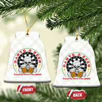 Funny Skeleton Darts Player Beer Lover Ceramic Ornament That Is Why I Am Here - Wonder Print Shop