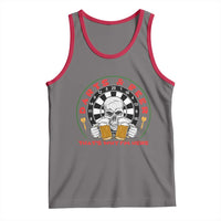 Funny Skeleton Darts Player Beer Lover Tank Top That Is Why I Am Here - Wonder Print Shop