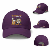 Funny Beer Drinking Darts Problem Baseball Cap Dart Player Team Gift