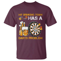 Funny Beer Drinking Darts Problem T Shirt Dart Player Team Gift - Wonder Print Shop
