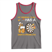 Funny Beer Drinking Darts Problem Tank Top Dart Player Team Gift - Wonder Print Shop