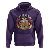 Just A Man Who Loves Darts And Beer Hoodie Funny Dart Player - Wonder Print Shop