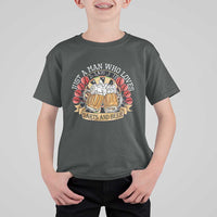 Just A Man Who Loves Darts And Beer T Shirt For Kid Funny Dart Player - Wonder Print Shop