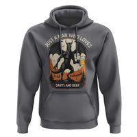 Funny Jersey Devil Loves Darts And Beer Hoodie Cryptid Lover Gift - Wonder Print Shop