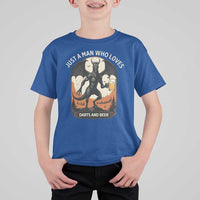 Funny Jersey Devil Loves Darts And Beer T Shirt For Kid Cryptid Lover Gift - Wonder Print Shop