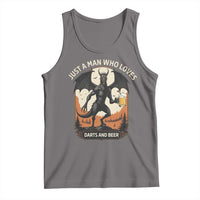 Funny Jersey Devil Loves Darts And Beer Tank Top Cryptid Lover Gift - Wonder Print Shop