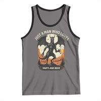 Funny Jersey Devil Loves Darts And Beer Tank Top Cryptid Lover Gift - Wonder Print Shop