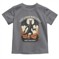 Funny Jersey Devil Loves Darts And Beer Toddler T Shirt Cryptid Lover Gift - Wonder Print Shop