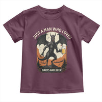 Funny Jersey Devil Loves Darts And Beer Toddler T Shirt Cryptid Lover Gift - Wonder Print Shop