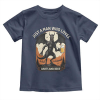 Funny Jersey Devil Loves Darts And Beer Toddler T Shirt Cryptid Lover Gift - Wonder Print Shop