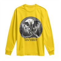 Jersey Devil Playing Dart Long Sleeve Shirt Gothic Horror Gift Pine Barrens New Jersey - Wonder Print Shop