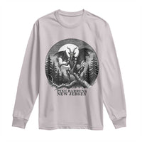 Jersey Devil Playing Dart Long Sleeve Shirt Gothic Horror Gift Pine Barrens New Jersey - Wonder Print Shop
