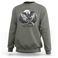 Jersey Devil Playing Dart Sweatshirt Gothic Horror Gift Pine Barrens New Jersey - Wonder Print Shop