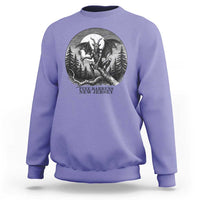 Jersey Devil Playing Dart Sweatshirt Gothic Horror Gift Pine Barrens New Jersey - Wonder Print Shop